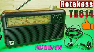 RETEKESS TR614 🔥  РАДИОПРИЕМНИК RETEKESS FM/MW/SW | РЕТРО РАДИО с АЛИЕКСПРЕСС