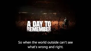A Day To Remember - Violence (Enough Is Enough) Lyrics (HD)