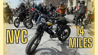 First NYC Group Ride of 2024 | Ariel Rider X Class 52V POV