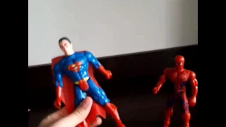 СУПЕРМЕН И ЧЕЛОВЕК ПАУК !!! ОНИ ВРАГИ!!! SUPERMAN AND SPIDER-MAN FIGHT!!!