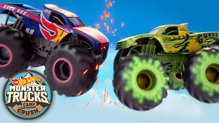 ALL CAMP CRUSH FULL EPISODES! 🏆 |  Monster Trucks | Hot Wheels