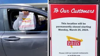 Oakland In-N-Out grills last burgers Sunday, permanently closing: 'It's sad'