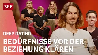 Date in der Therapiestunde – Haben wir die gleichen Erwartungen an Beziehungen? | Deep Dating | SRF