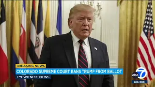 Colorado Supreme Court removes Trump from 2024 ballot, pending appeal