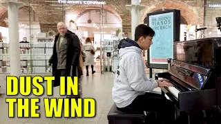 Playing Kansas Dust In The Wind in Public | Cole Lam 15 Years Old