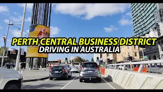 Driving Tour of Perth City CBD, Australia