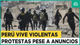 Ni el estado de emergencia logra contener las violentas protestas en Perú