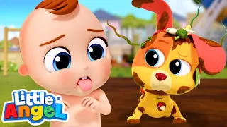 STINKY Bingo Bath Song | Animal Videos For Children | Little Angel Nursery Rhymes & Kids Songs