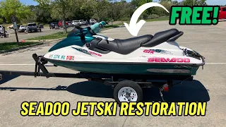 From Sittin to Rippin! FREE Seadoo Jetski Restoration