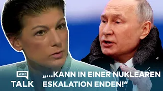 SAHRA WAGENKNECHT: "Abnutzungskrieg kann in einer nuklearen Eskalation münden!" I WELT TALK