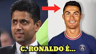 OLHA O QUE O DONO DO PSG FALOU DE CRISTIANO RONALDO 😯