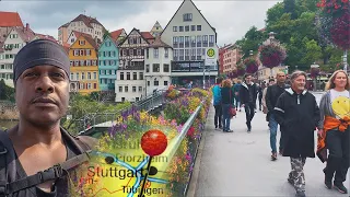 4K Tubingen Rain Walk in Germany 🇩🇪 Nomad Relax - 4K Walking Tour