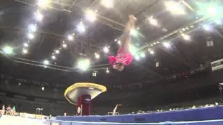 Simone Biles - Slow Motion Vault 1 - 2013 World Championships - Podium Training