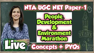 People, Development and Environment Marathon-6 | NTA UGC NET Paper-1 | Inculcate Learning | Ravina