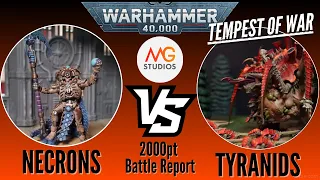 Tempest of War!! Necrons vs Tyranids 2000pts | Warhammer 40k Battle Report Ep 18