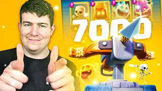 😨♻️Ich spiele das GÜNSTIGSTE X-BOGEN DECK auf 7000 TROPHÄEN... (1.8 Elixier) | Clash Royale Deutsch