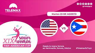 🔴🏐 #CopaPanamericana Senior Women XIX |  🇺🇸 USA VS Puerto Rico 🇵🇷 | 22 de agosto | #TelemaxEsTuyo