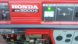 Honda EM5000S 5000 watt generator with electric start