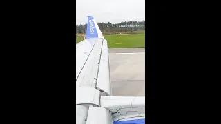 Национальный аэропорт Минск. Мягкая посадка🛩 Самолёт Embraer. Белавиа🙏