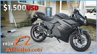 How I Bought an ELECTRIC SPORTBIKE from CHINA on Alibaba.com