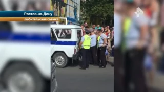 В Ростове на Дону четыре патрульных экипажа с трудом скрутили неадекватного дебошира