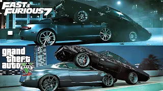 Furious 7 vs GTA 5 - Final Battle Comparison