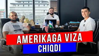 AMERIKAGA VIZA CHIQDI!  Elchixonadagi savollar qanaqa bo'ldi? Mijozimiz bilan suhbat!