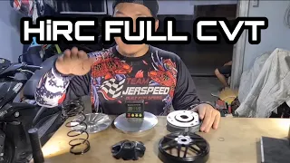 HIRC FULL CVT SET | PERFORMANCE REVIEW | YAMAHA AEROX V1 PURESTOCK