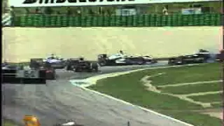 1998 A 1 Ring 4 Diniz collides with Salo and Coulthard  Race