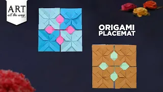 Easy Origami |  How to Make Origami Coaster | Origami Placemat | Origami Coasters | DIY |@VENTUNOART