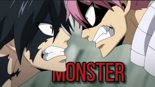 Natsu vs Gray [AMV] Monster (Skillet)