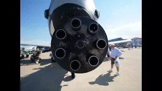 Brrrrrrt! Gatling Gun on an A10 Thunderbolt II (Warthog)