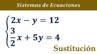 Resolver Sistemas Método Sustitución, Sistemas Ecuaciones con Fracciones, 4