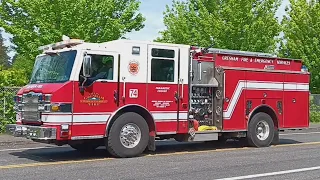 Gresham Fire E74 on scene of Black Smoke behind H.B. LEE Middle School (5/19/24)