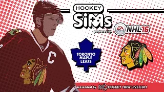 Maple Leafs vs Blackhawks (NHL 16 Hockey Sims)