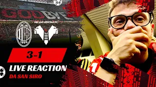 MILAN VERONA 3-1 - LIVE REACTION DELL'ADDIO DI IBRA DA SAN SIRO 😢