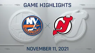 NHL Highlights | Islanders vs. Devils - Nov 11, 2021