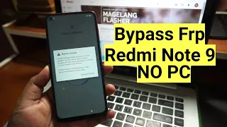 Bypass Frp Redmi Note 9 remove account google no pc