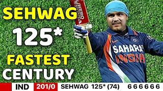 Sehwag Fastest Odi Century🔥🙌 | Sehwag On Beast Mode | 124 In Just 74 Balls | Ind Vs Nz 2009