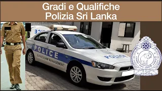 Gradi e Qualifiche Polizia Sri Lanka