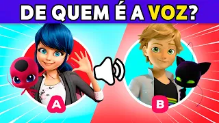 ADIVINHE OS PERSONAGEM DE MIRACULOUS PELA VOZ| Desafio das Vozes| Quiz #ladybug