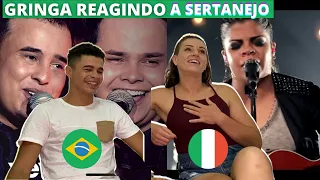 GRINGA REAGINDO A MÚSICA “QUE SORTE A NOSSA” MATEUS E KAUAN & PAULA MATOS.