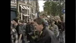 Demonstratie na ontruiming Groenoord / Ruigoord 1997