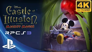 Castle of Illusion Starring Mickey Mouse (2013, PS3) - RPCS3 Gameplay Sample (4K 60FPS)