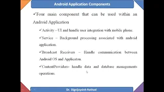 [Video 02] Android Application framework