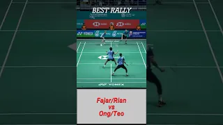 Best Rally Fajar Alfian/M Rian Ardianto vs Ong Yew Sin/Teo Ee Yii #shorts