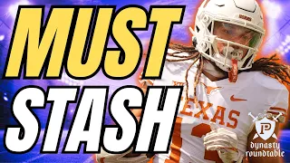 25+ PLAYERS TO STASH IN DYNASTY FANTASY FOOTBALL *DEEP STASHES* | 2024 Dynasty Fantasy Football