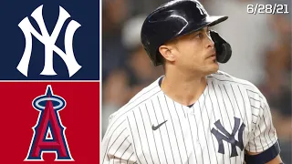 New York Yankees Vs. Los Angeles Angels | Game Highlights | 6/28/21