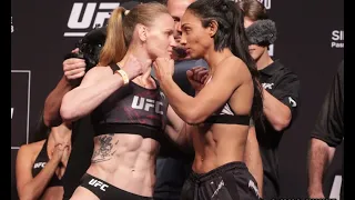 Valentina Shevchenko vs Taila Santos Weigh In and Face Off | UFC 275