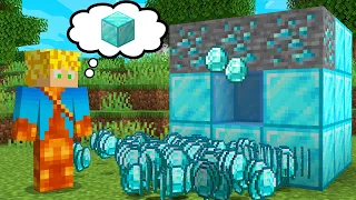 CRIEI UMA MÁQUINA DE  DIAMANTES INFINITOS NO MINECRAFT